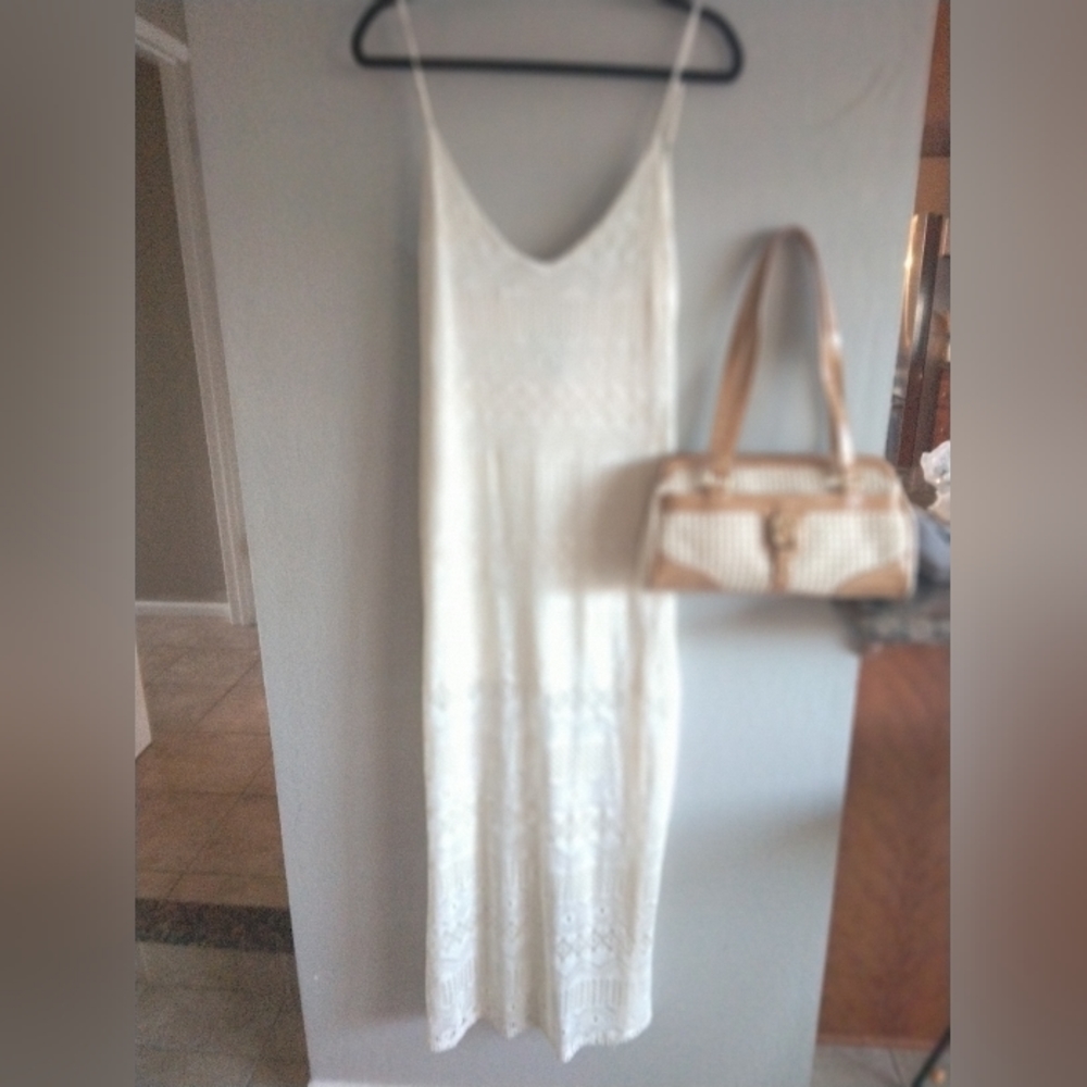 Forever21 Cream Summer Maxi and Purse Bundle